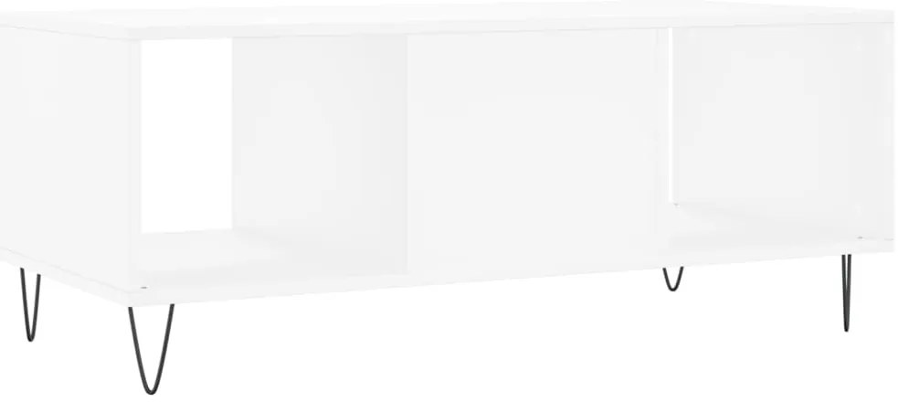 Mesa de centro 102x50x40 cm madeira processada branco