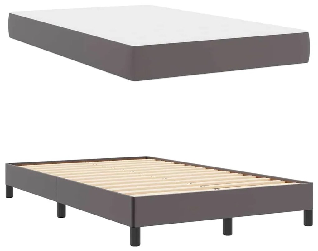 Cama Outros Cinzeto 120 x 200 cm Couro sintético