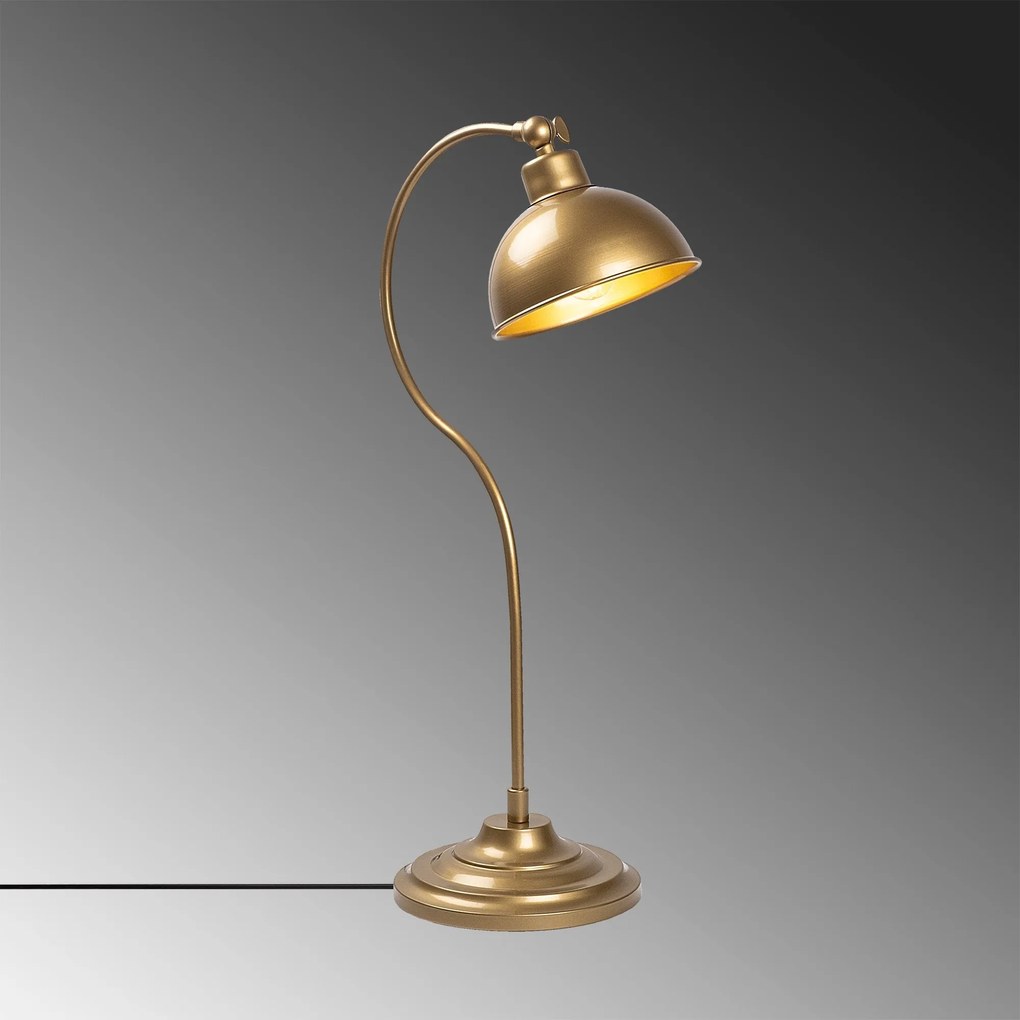 Candeeiro de Mesa Konika – Dourado – 19 x 29 x 58 cm