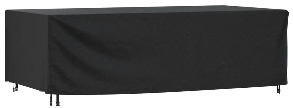 vidaXL Capa p/ mobiliário jardim 300x140x90 cm impermeável 420D preto
