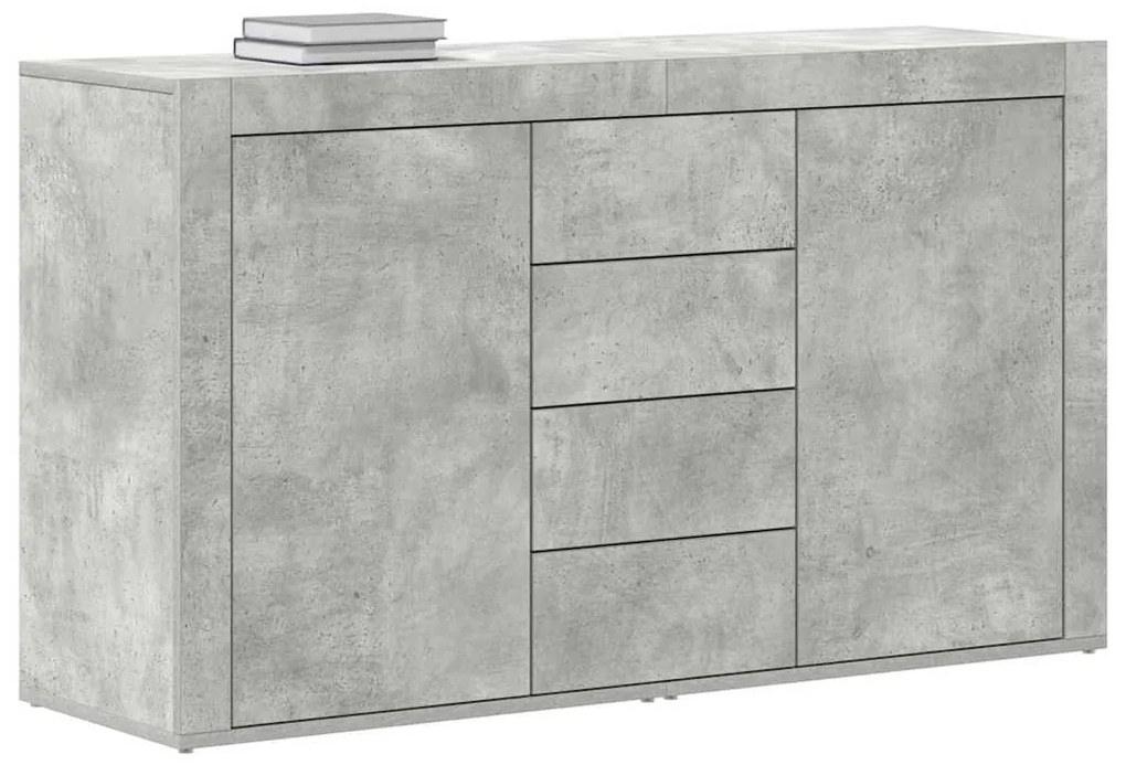 Aparador vidaXL Cinza Concreto Madeira Engenheirada 120 x 36 x 69 cm