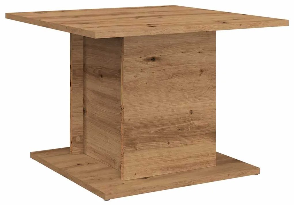 Mesa centro 55,5x55,5x40cm derivados madeira carvalho artisiano