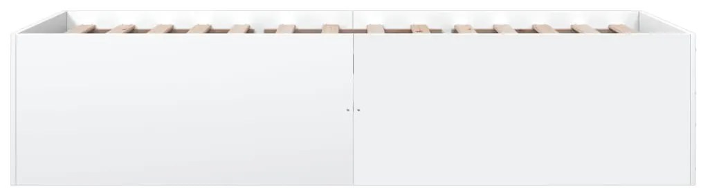 Estrutura de cama 90x200 cm derivados de madeira branco