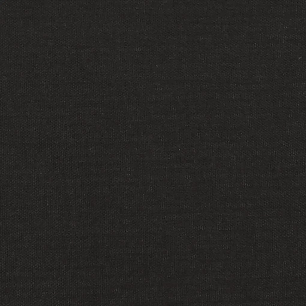 Cadeira de baloiço com apoio de pés tecido preto