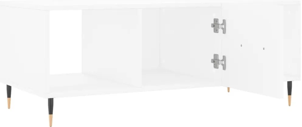 Mesa de centro 102x50x40 cm madeira processada branco