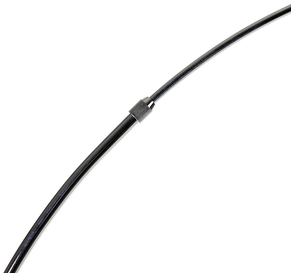 Candeeiro de arco inteligente cromado com cúpula branca incl. Wi-Fi A60 - Arc Basic