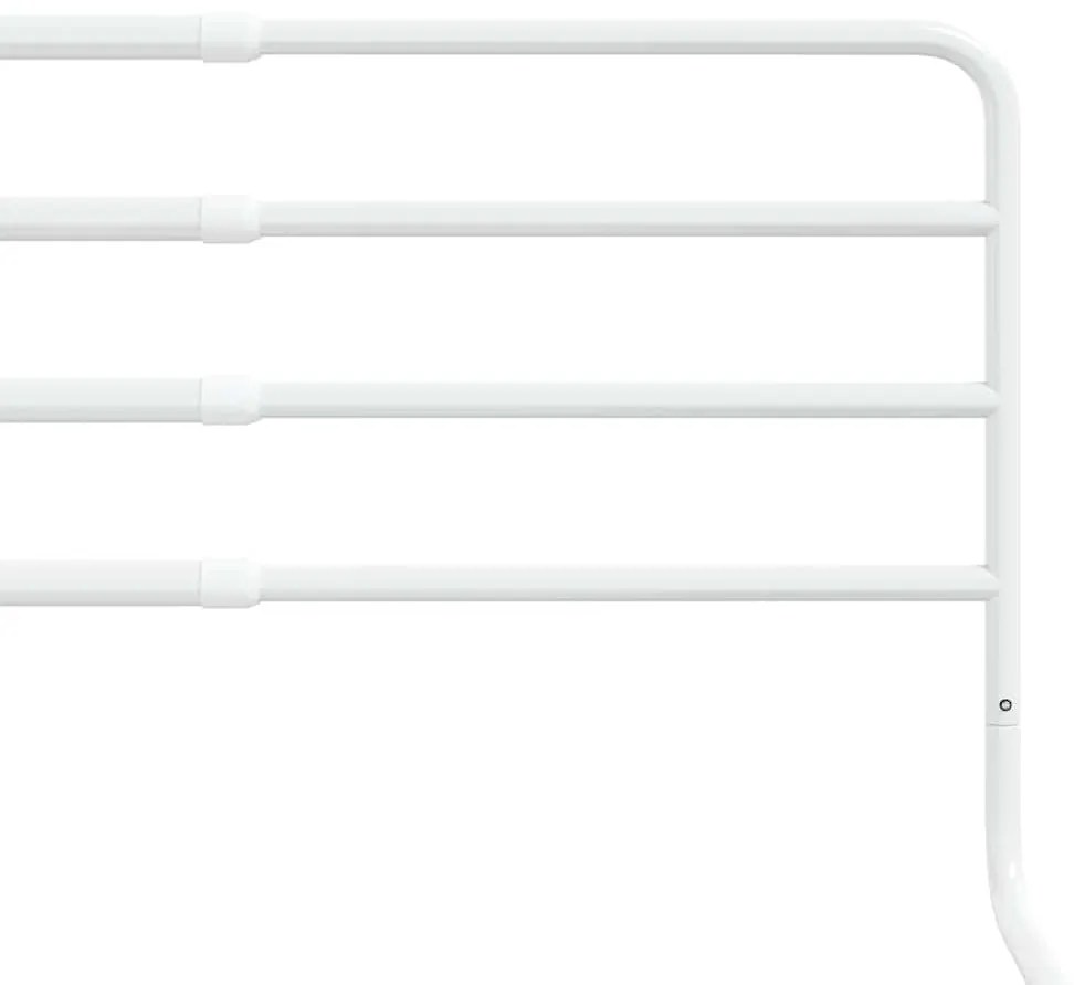 Barra de segurança p/ cama infantil (76-137)x55 cm ferro branco