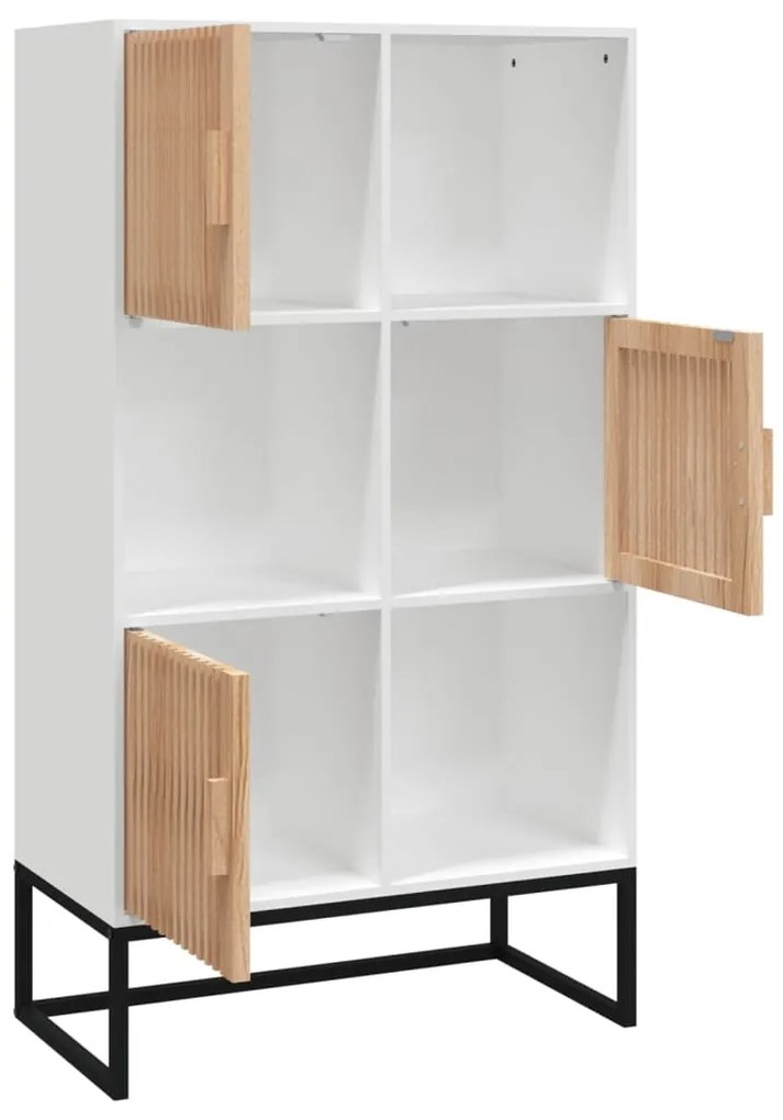 Aparador alto 70x35x125 cm derivados de madeira branco