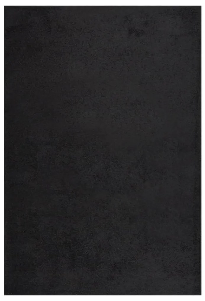vidaXL Tapete shaggy de pelo alto 160x230 cm preto