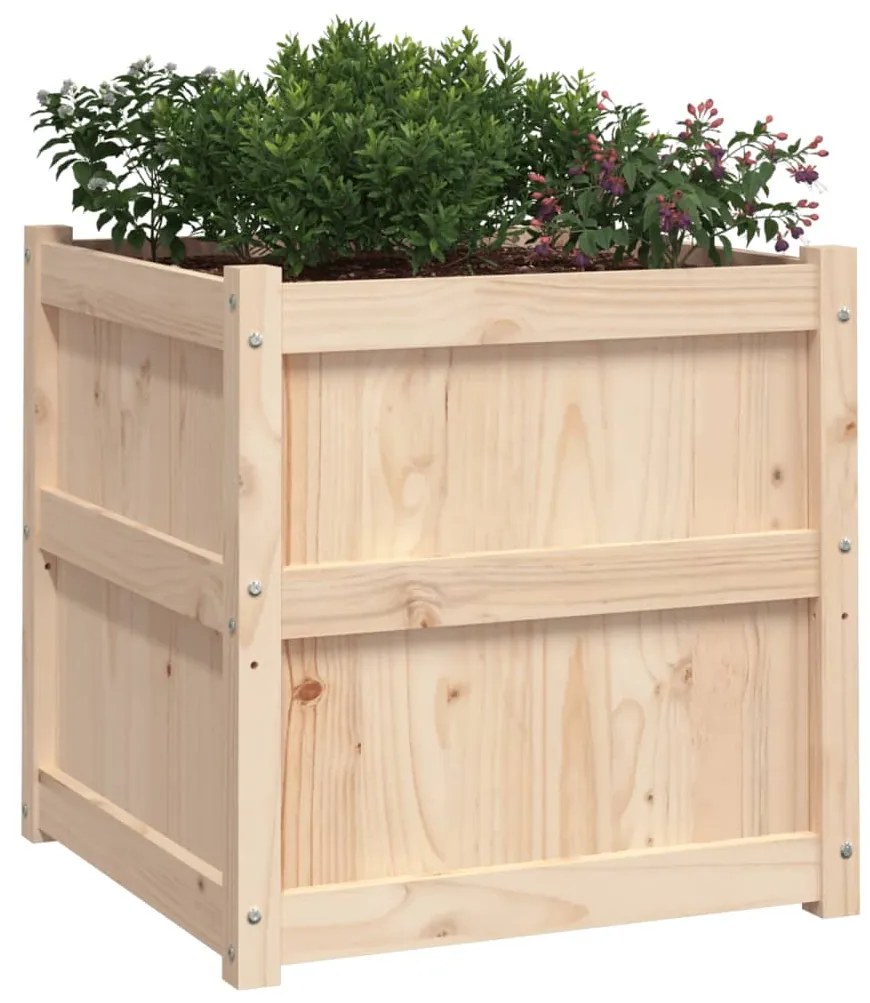 Vasos/floreiras de jardim 2 pcs madeira de pinho maciça