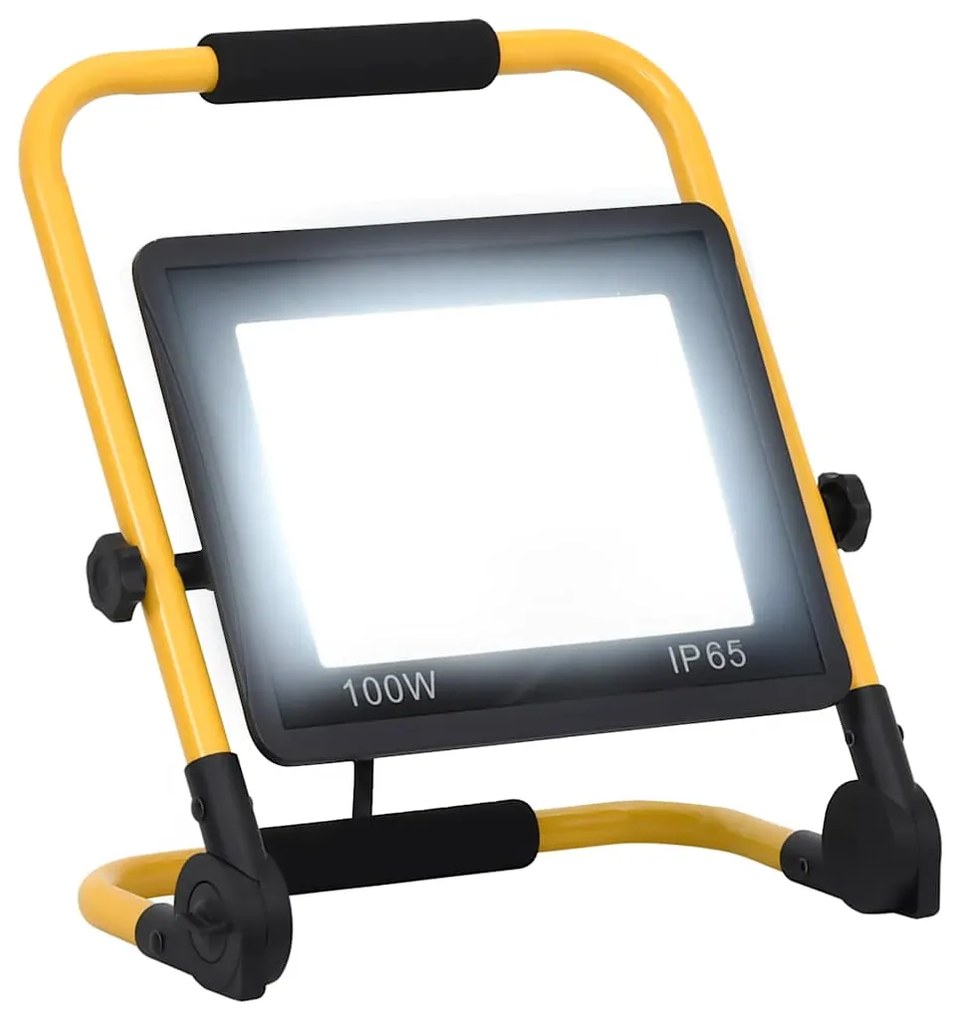 vidaXL Projetor c/ iluminação LED e pega 100 W branco frio
