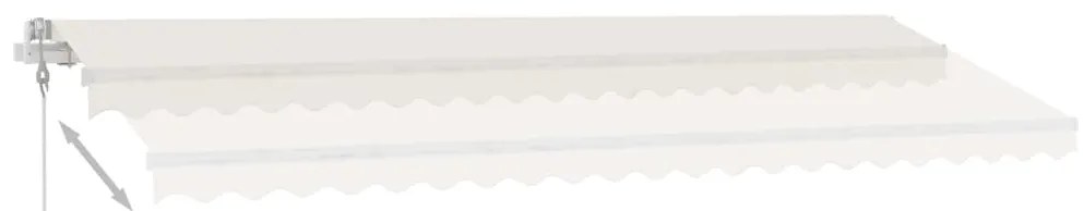 Toldo automático independente 500x350 cm cor creme