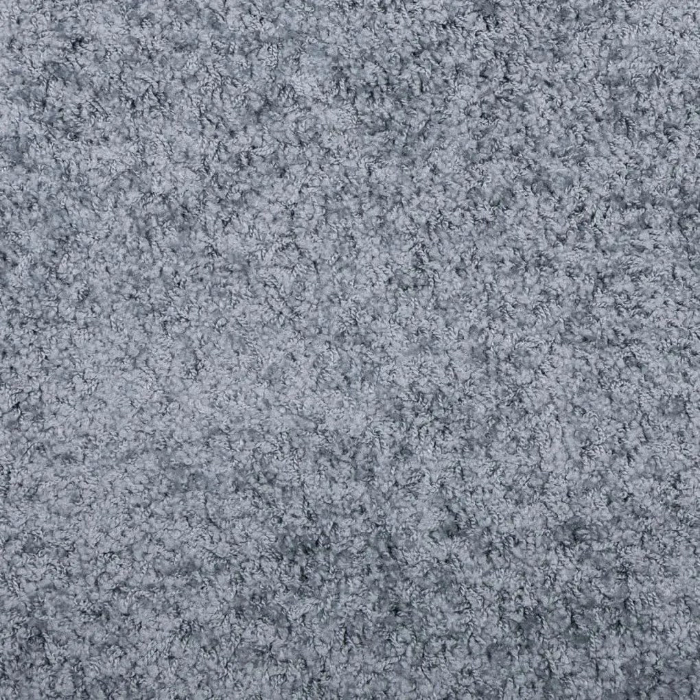 Tapete shaggy de pelo alto PAMPLONA 200x200 cm azul