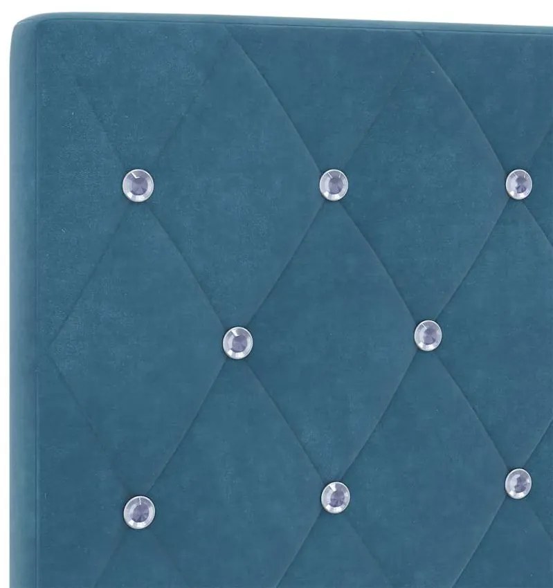 Cama vidaXL Azul Escuro 80x200 cm Veludo
