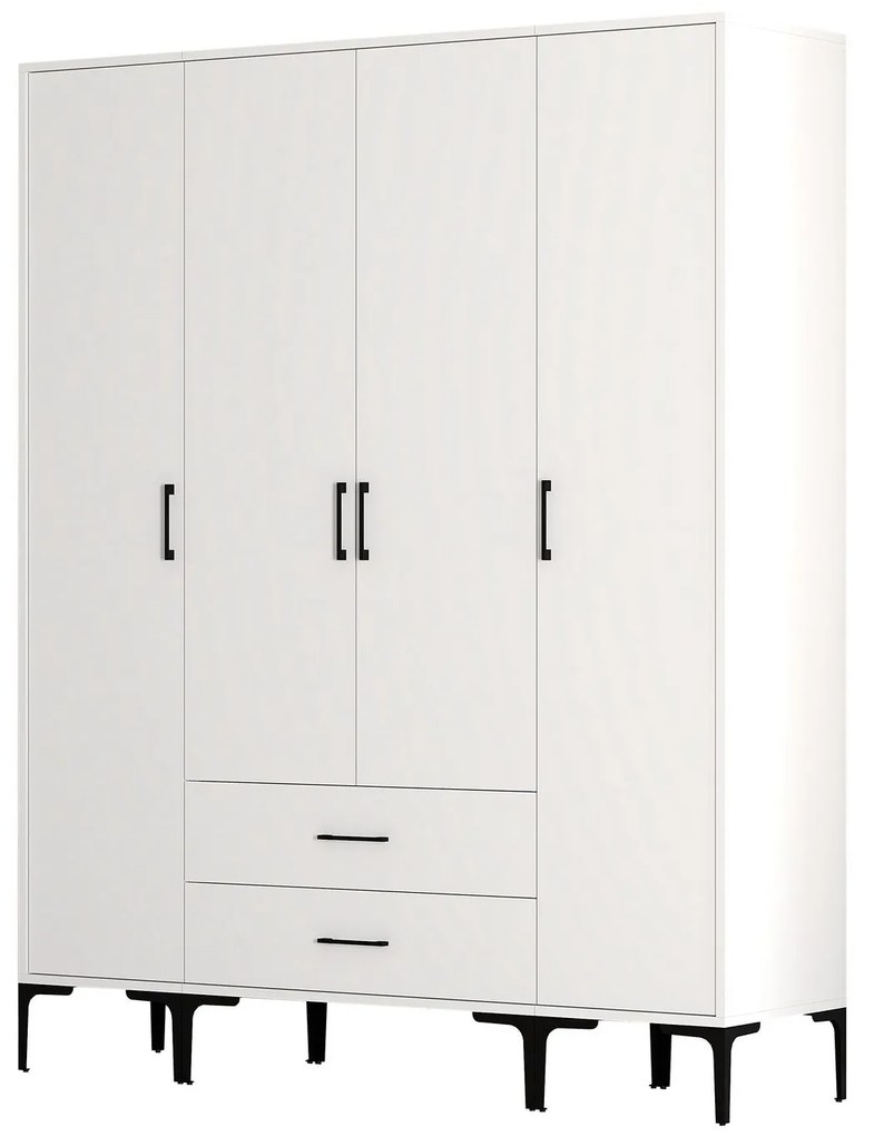 Roupeiro Kumsal STS – Branco – 160x47,5x201,4 cm