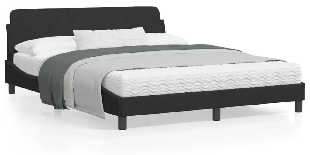 vidaXL Estrutura de cama sem colchão 160x200 cm veludo preto