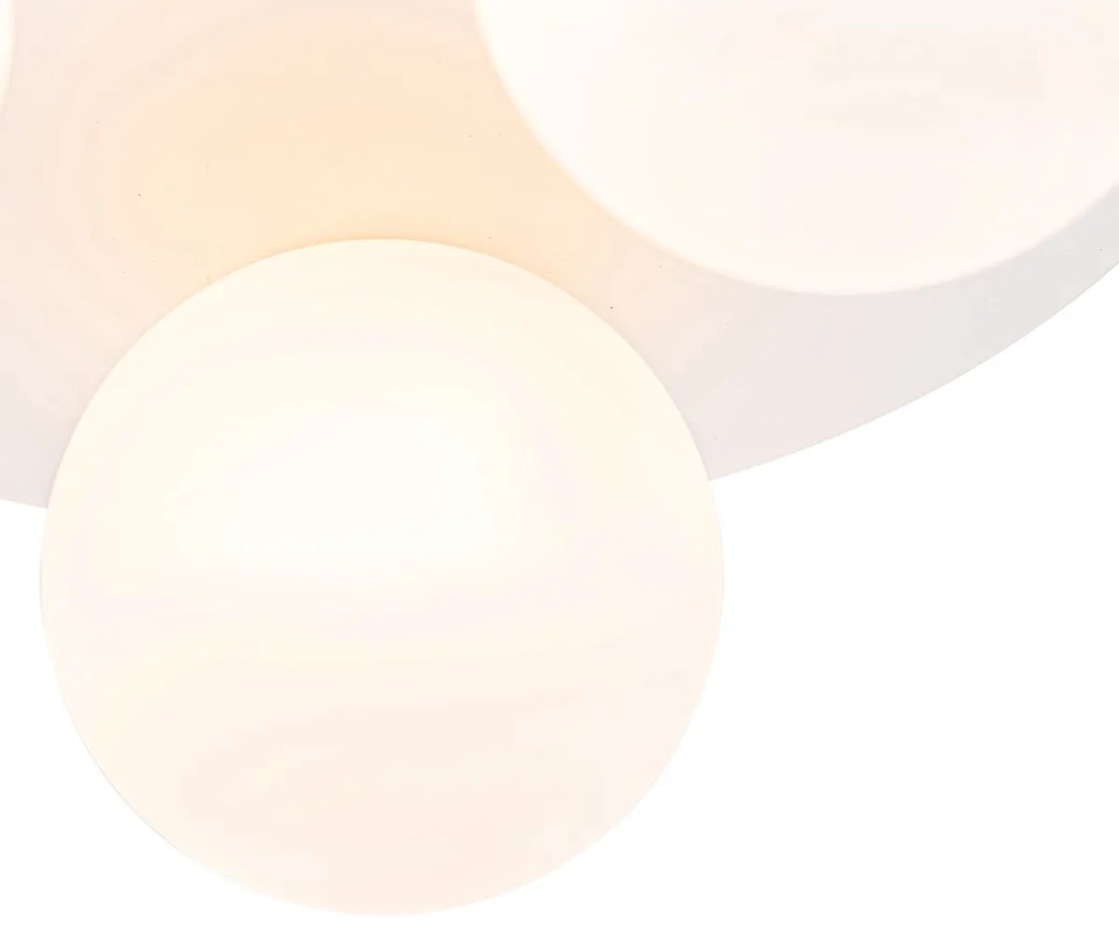 Candeeiro de teto moderno para casa de banho branco 3 luzes - Cederic Moderno