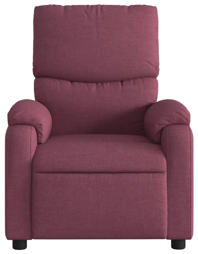 Poltrona de massagens reclinável tecido roxo