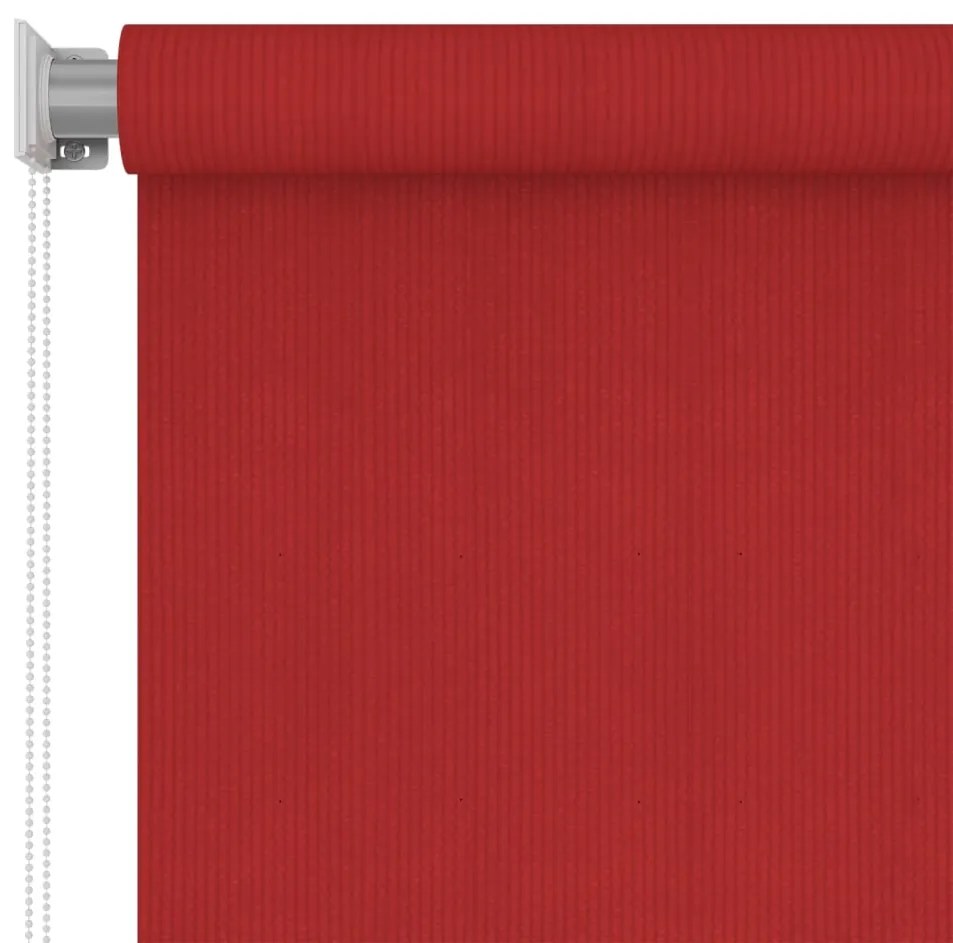 Estore de rolo para exterior PEAD 60x140 cm vermelho