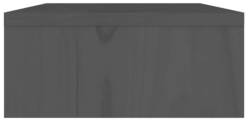 Suporte para monitor 60x24x10,5cm madeira de pinho maciça cinza
