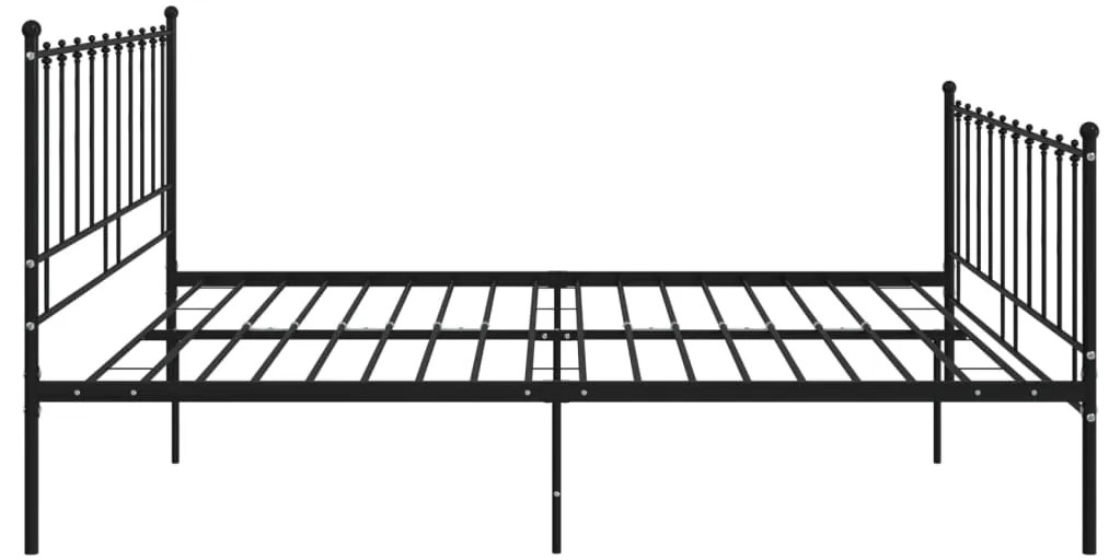 Estrutura de cama 140x200 cm metal preto