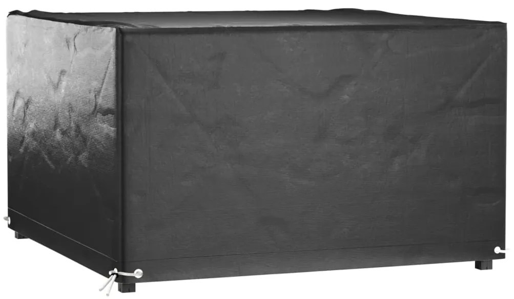 Capas p/ mobília de jardim 2 pcs 8 ilhós 125x125x75 cm quadrado