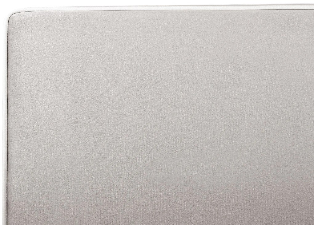 Cama de solteiro em veludo cinzento 90 x 200 cm TEENIE Beliani