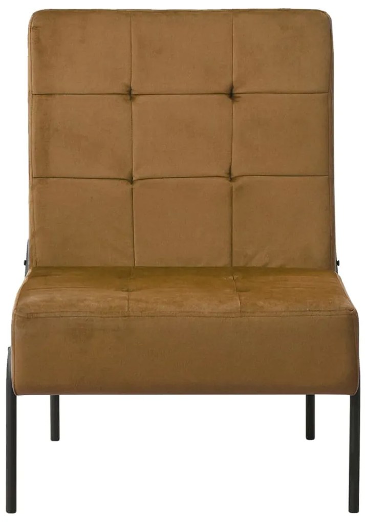 Cadeira de descanso 65x79x87 cm veludo castanho