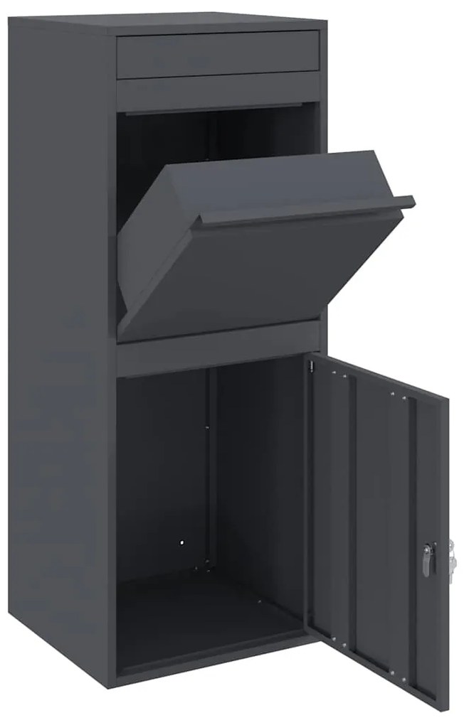 Caixa para entrega de pacotes Antracite 41 x 38 x 103 cm Aço