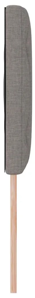 Cabeceira com Design de Blocos de Diamante em Taupe de 160 cm em Tecid