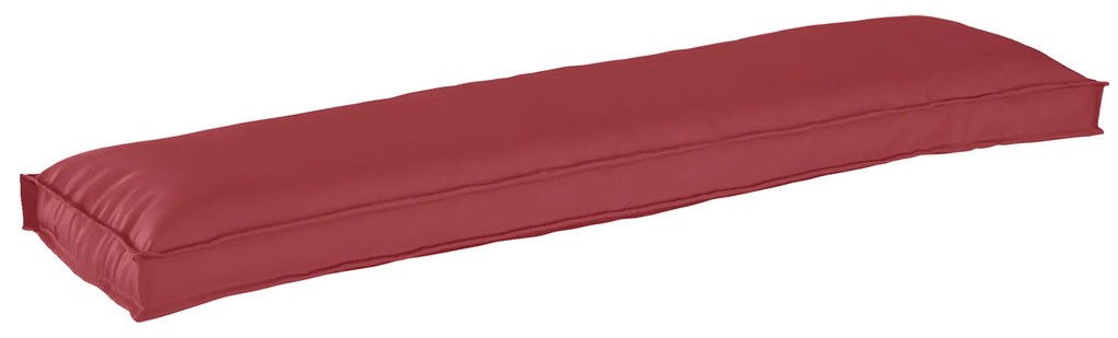 vidaXL Almofada de Palete para Banco Bordô 150x40x8 cm Tecido Oxford