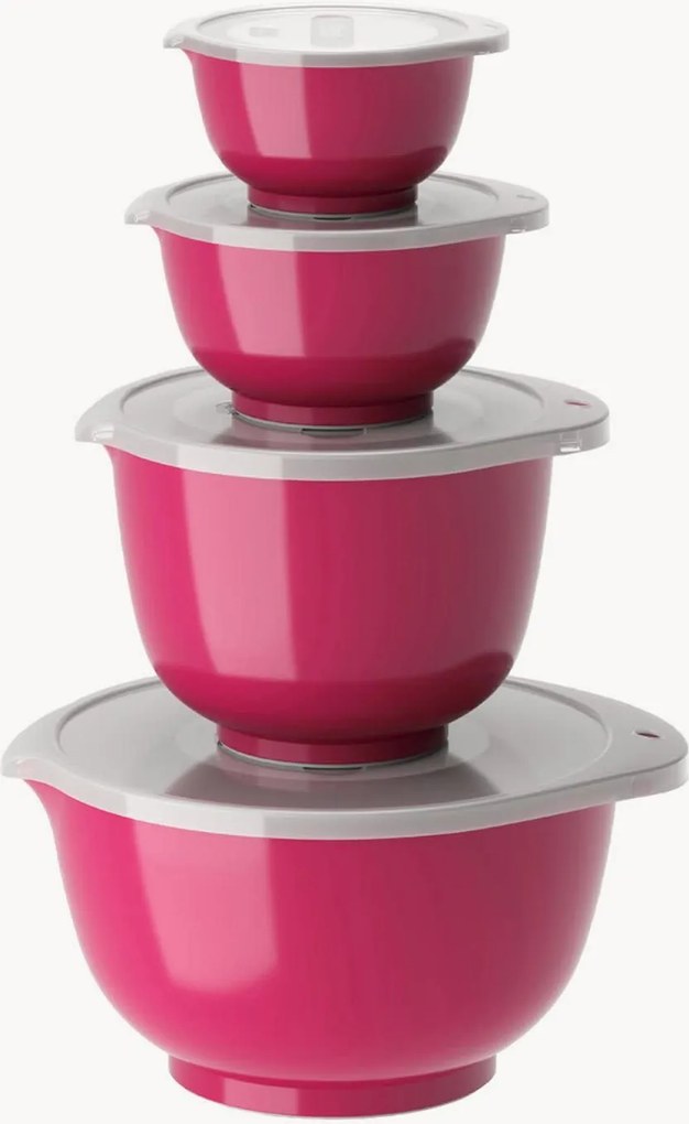 Taças de mistura com tampas Margrethe, conjunto de 4