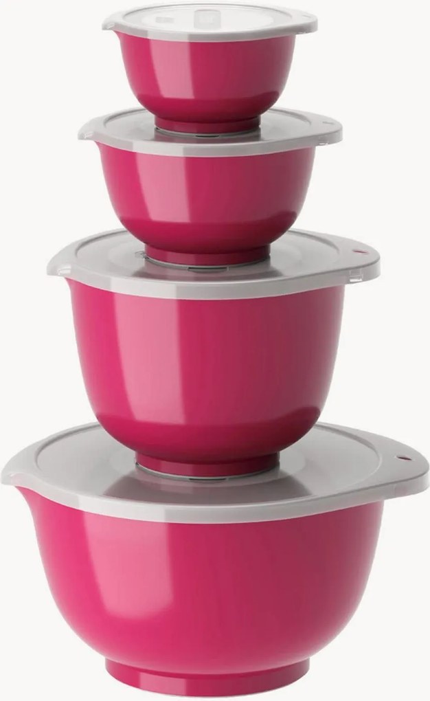 Taças de mistura com tampas Margrethe, conjunto de 8