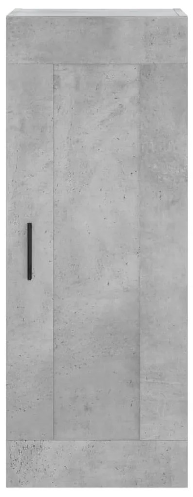 Armário de parede 34,5x34x90 cm derivados madeira cinza cimento