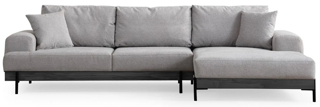Sofá de Canto Eti – Cinzento – 280 x 170 cm