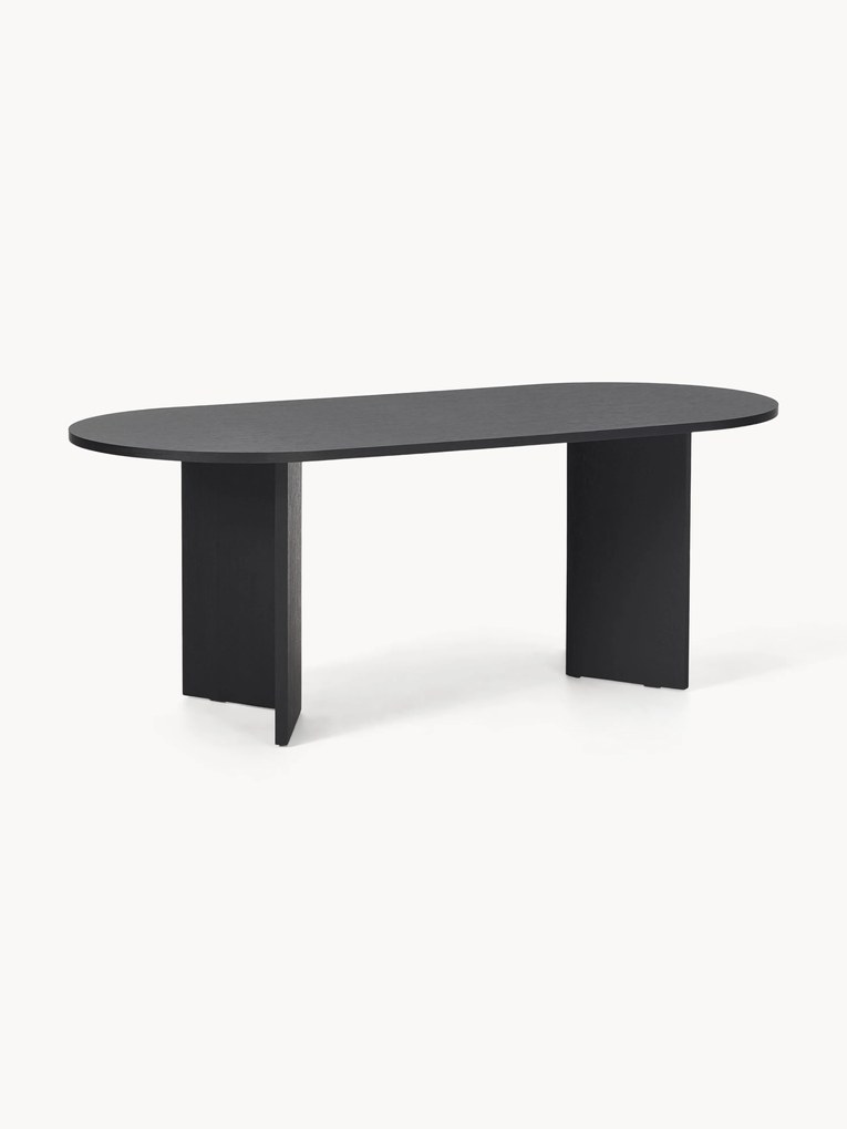 Mesa de jantar oval em madeira Toni, vários tamanhos