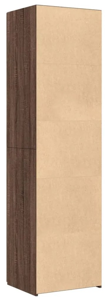 Armário alto 50x42,5x185 cm deriv. de madeira carvalho castanho