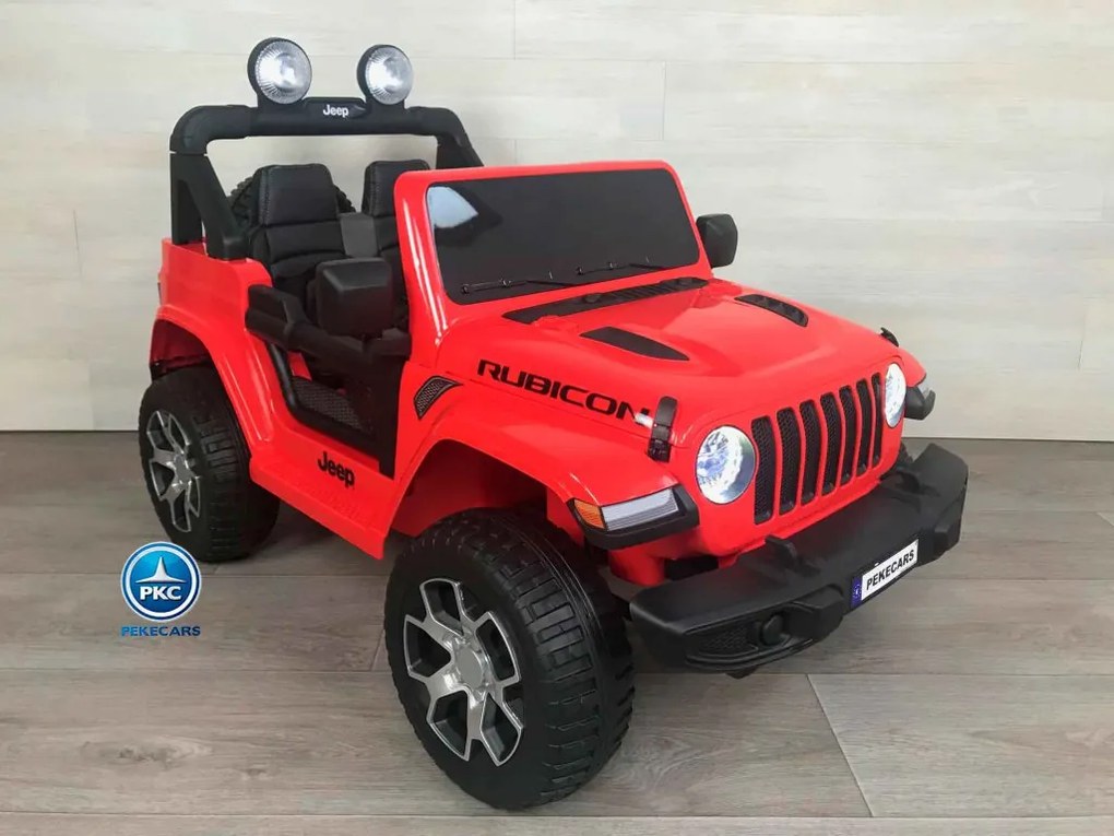 Carro eletrico crianças Jeep Wrangler Rubicon 12V Ecrã MP4 Vermelho