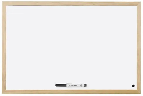 Quadro Branco Não Magnético com Moldura em Pinho 40x60cm