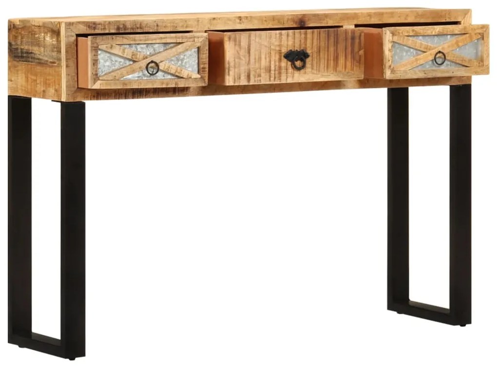 Mesa consola 110x30x76 cm madeira de mangueira maciça