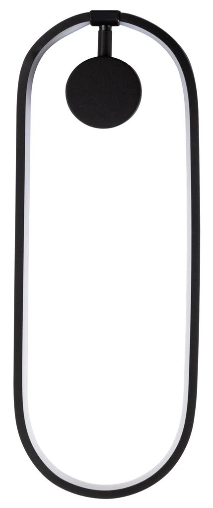 Candeeiro de Parede Can – Preto – 17 cm x 48 cm x 10 cm