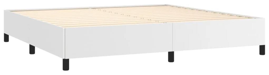 Estrutura de Cama Salu em Couro Artificial Branco - 200x200 cm - Desig