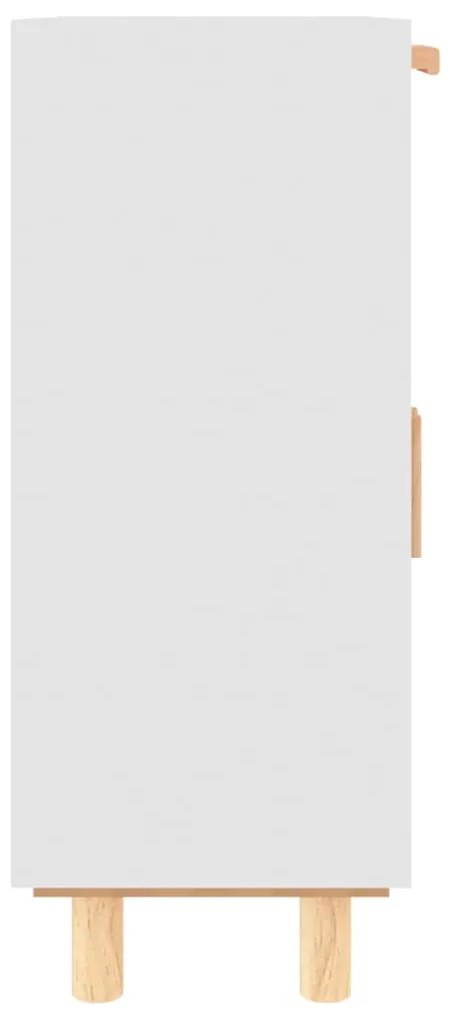Aparador 60x30x75 cm madeira pinho maciça/vime natural branco