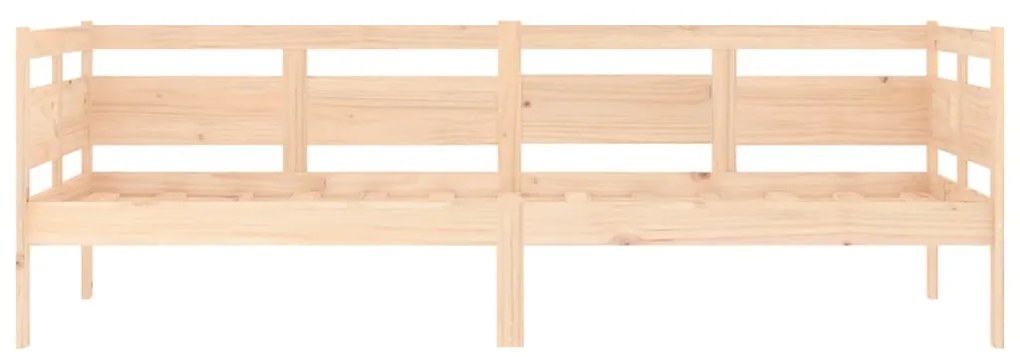 Sofá-cama 80x200 cm madeira de pinho maciça