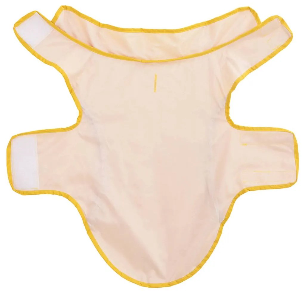 Capa de chuva para cães com tiras reflectoras amarelo XS