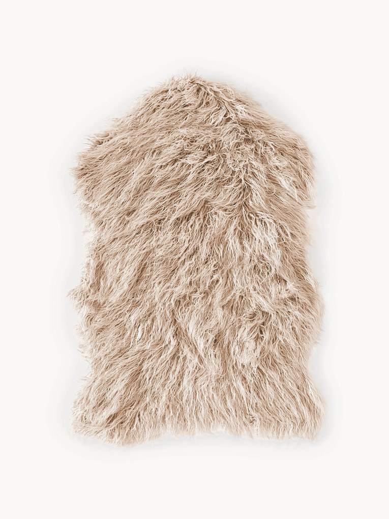 Tapete de pele sintética encaracolada Morten