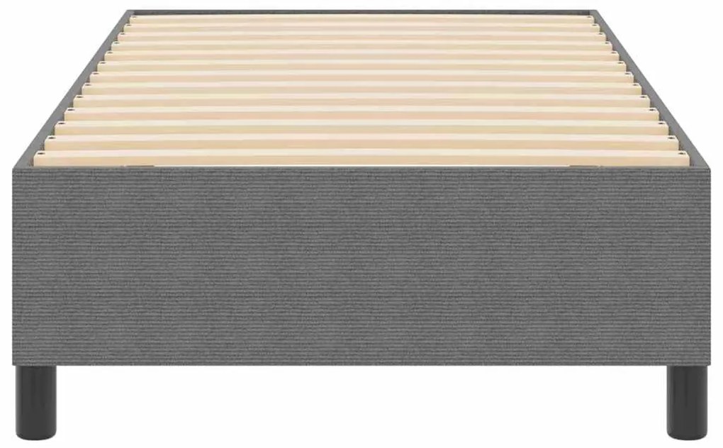 Cama Box vidaXL Cinza Claro 100x200 cm em Tecido Corduroy