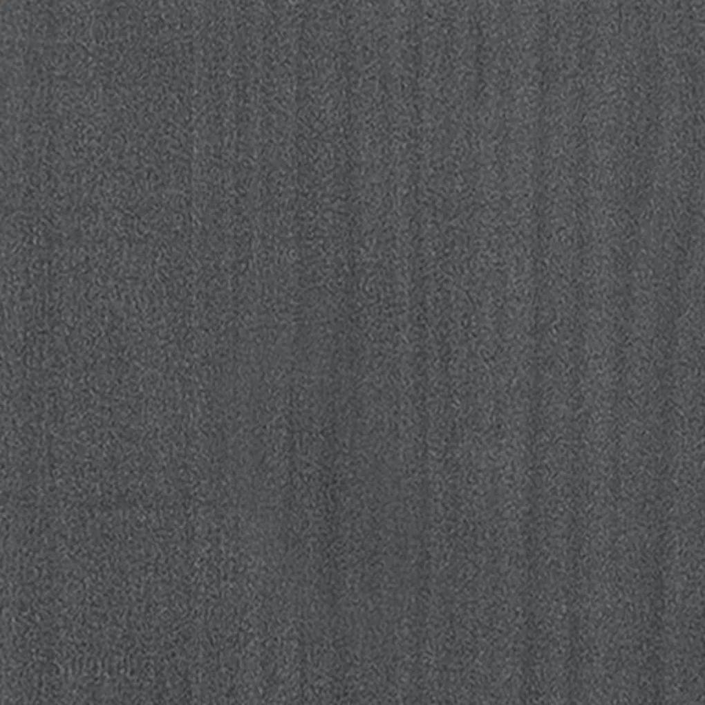Mesa de cabeceira 40x31x40 cm pinho maciço cinzento