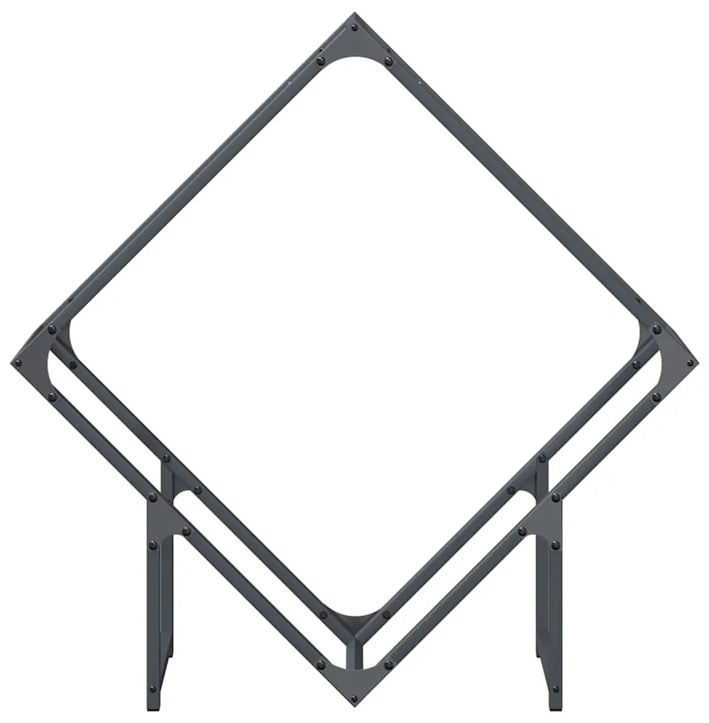 Suporte para lenha 80x25x80 cm aço laminado a frio antracite
