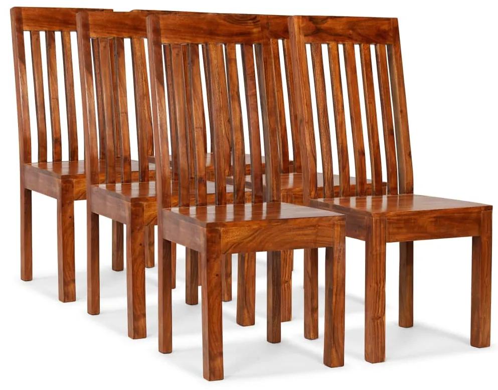 275274 vidaXL Cadeiras de jantar 6 pcs em madeira maciça + sheesham modernas